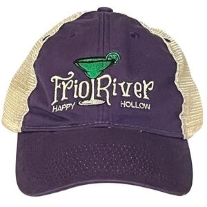 "Frio River Happy Hollow" Purple & White Adjustable Snapback Baseball Cap
